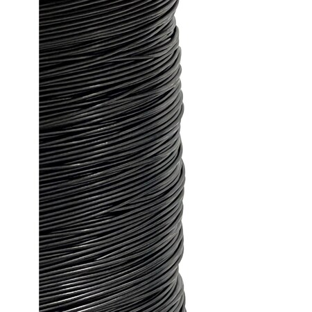 1/8 To 3/16 PVC Coated Black Color Galvanized Cable 7x7 Strand Aircraft Cable Wire Rope, 100 Ft